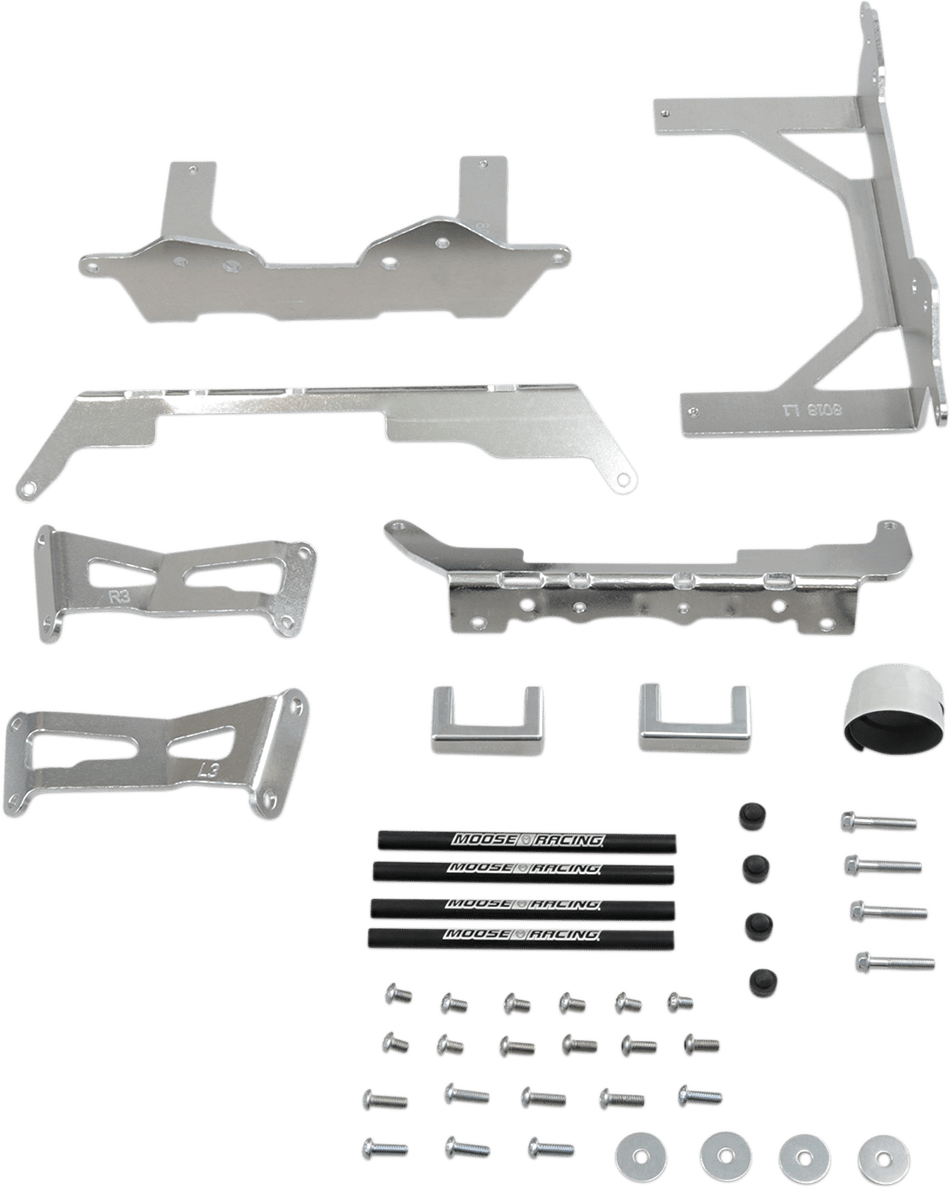 Moose Offroad Kawasaki 11 - 8018 Radiator Braces - Heavy - Duty Aluminum Support System - Moto - House MX