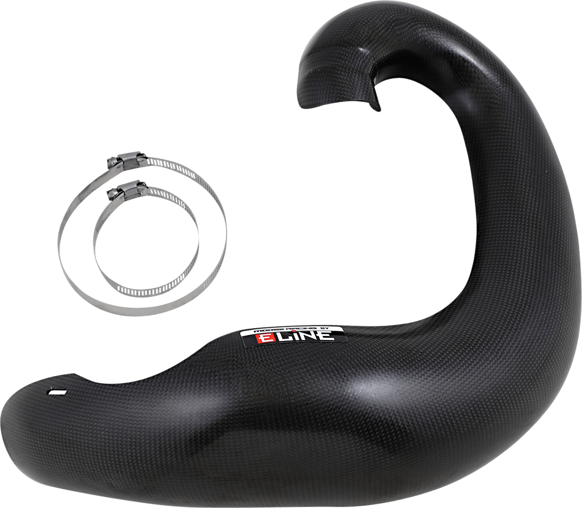 Moose Offroad E-Line Carbon Fiber Pipe Guard 1861-1474 for FMF Gnarly 2-stroke exhaust pipes.