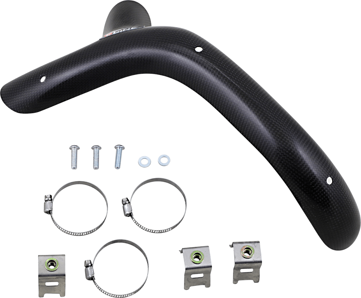 MOOSE OFFROAD Pipe Guard - MHS35020 - Lightweight Carbon Fiber Protection - Moto - House MX