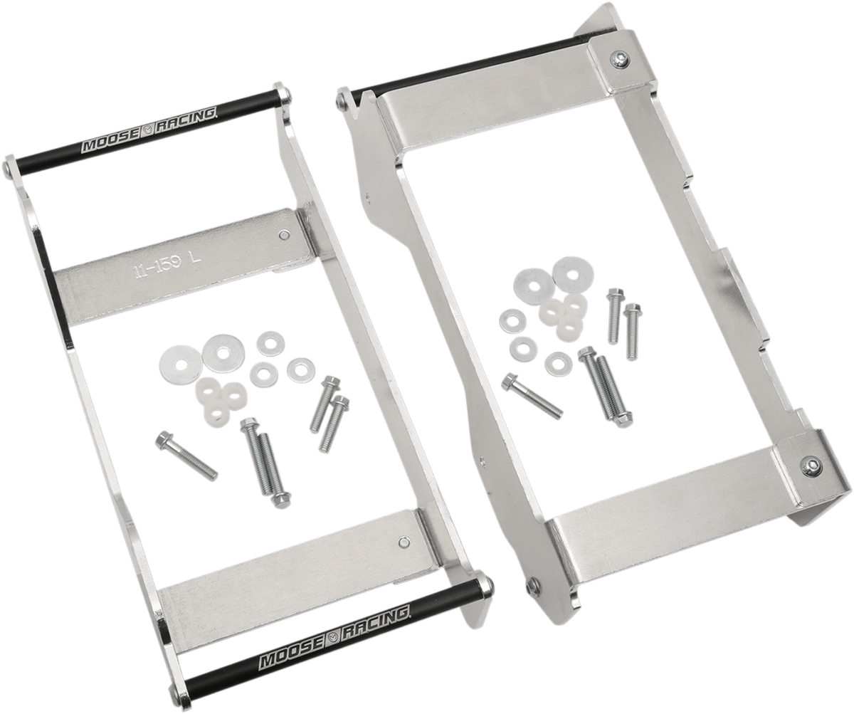 Moose Offroad Yamaha 11 - 159 Radiator Braces - Heavy - Duty Aluminum Support - Moto - House MX