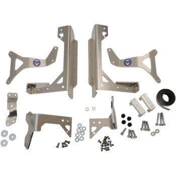Moose Racing - Radiator Braces - Silver - 11 - 5018 - 2019 - 2022 Yamaha YZ250F, and YZ450F - Moto - House MX