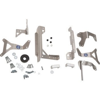 Moose Racing - Radiator Braces - Silver - 11 - 5019 - 2019 - 2022 Yamaha YZ450FX, and YZ250FX - Moto - House MX