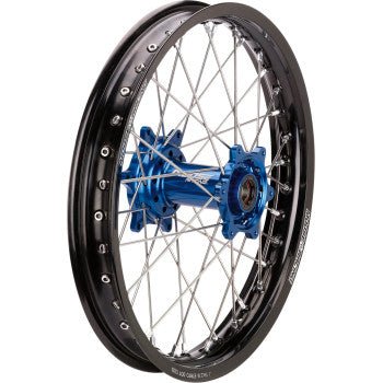 Moose Racing SX - 1 Complete Wheel - Rear - Black Wheel / Blue Hub - 19"x2.15" - Yamaha YZ250F / YZ450F - Moto - House MX