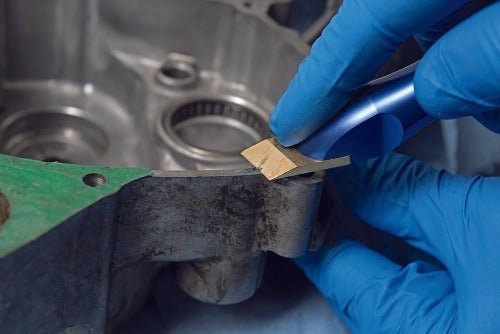 Motion Pro 08-0601 Gasket Scraper Blue Anodized Aluminum - Moto-House MX