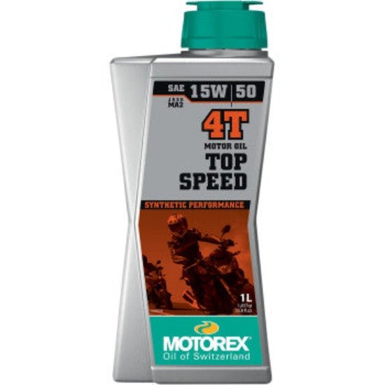 Motorex Top Speed Synthetic 4T Engine Oil - 15W - 50 - Moto - House MX