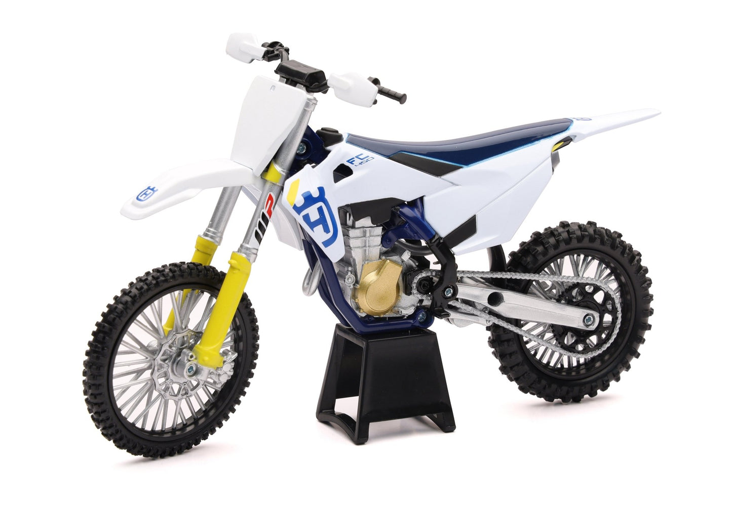 NEW - RAY NEW - RAY - 1:12 Scale Husqvarna FC450 Motocross Bike - Fits Collectible Display Cases 58153 - Moto - House MX