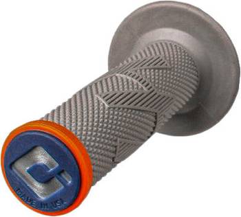 ODI Emig Pro V2 Lock - On Grips Grey/Orange - H36EPGO - Moto - House MX