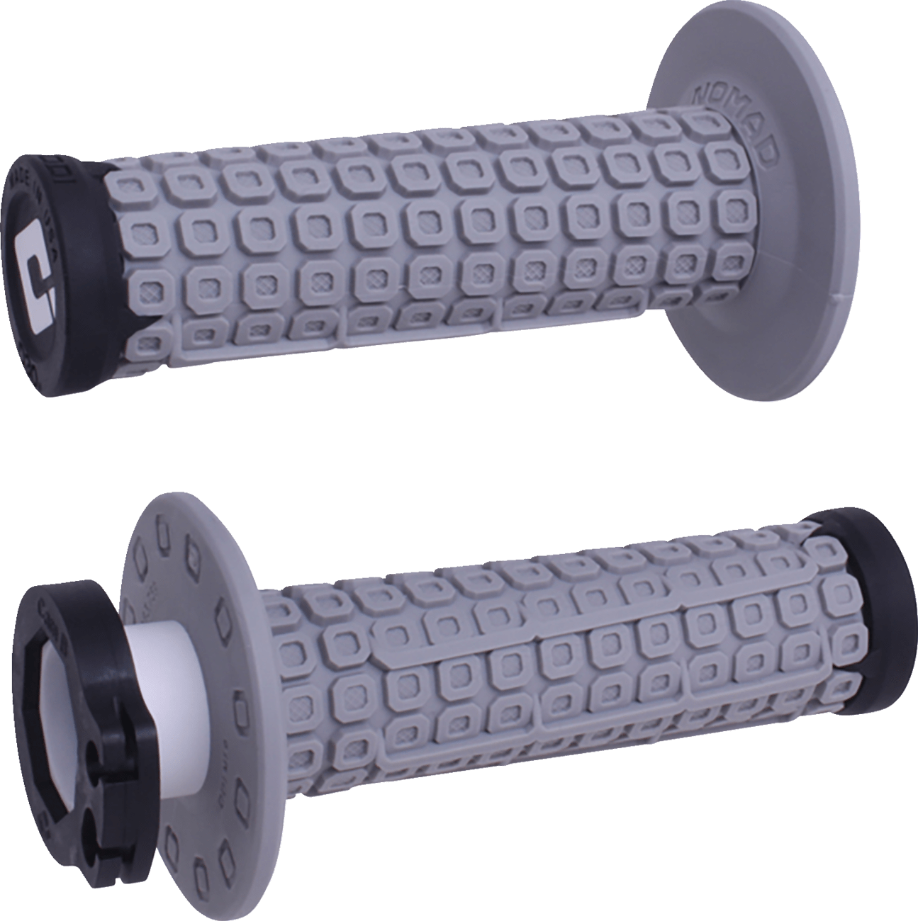 ODI Nomad Lock - On Grips - Off - Road - Gray/Black H36NDGB - 31.5mm Fits Most Dirt Bikes - Moto - House MX