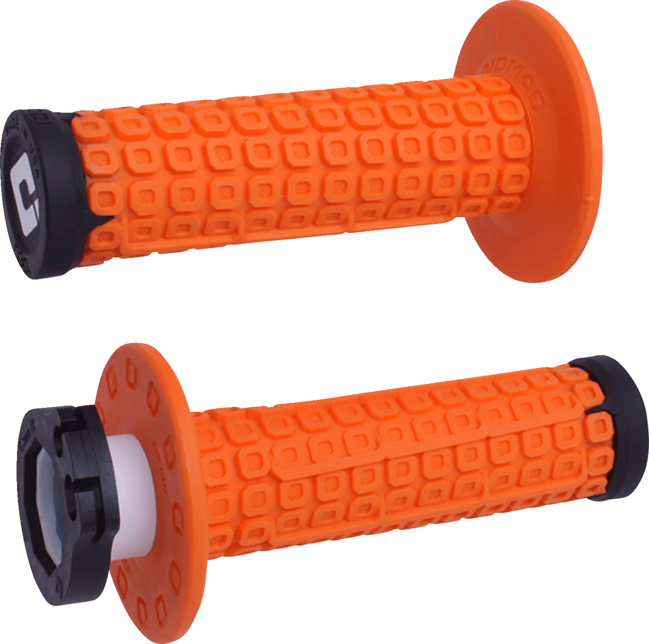 ODI Nomad Lock - On Grips - Off - Road - Orange/Black H36NDOB - Fits Select Dirt Bikes - Moto - House MX