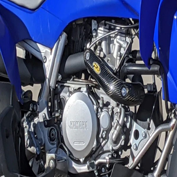 P3 207170 Carbon Fiber Composite 4 - Stroke Head Pipe Guard and Heat Shield - Yamaha - Moto - House MX
