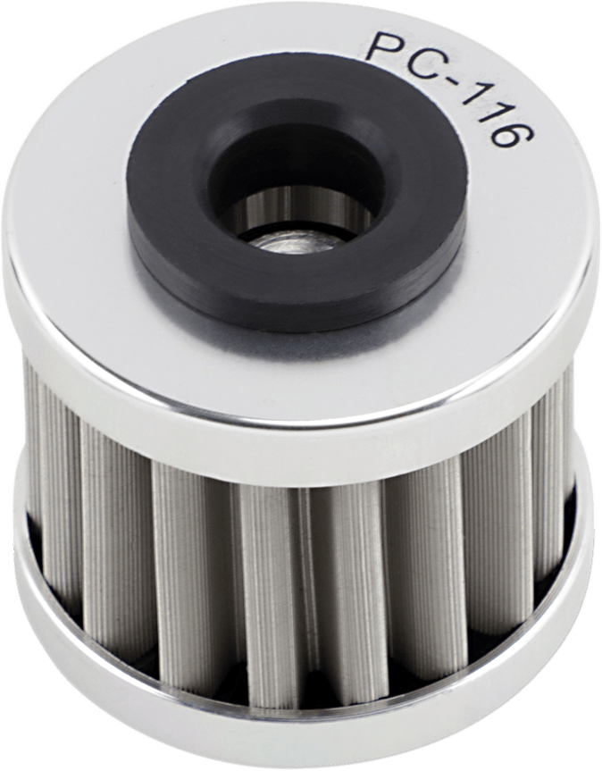 PC RACING Flo? Stainless Steel Oil Filter PC116 for Honda, Husqvarna, Polaris - Moto - House MX