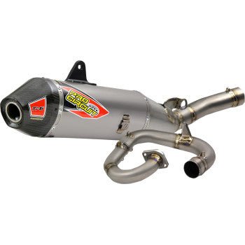 Pro Circuit Ti - 6 Titanium Exhaust System w/Carbon Fiber End - Cap - 0332145F - 2020 - 2022 Yamaha YZ450F - Moto - House MX