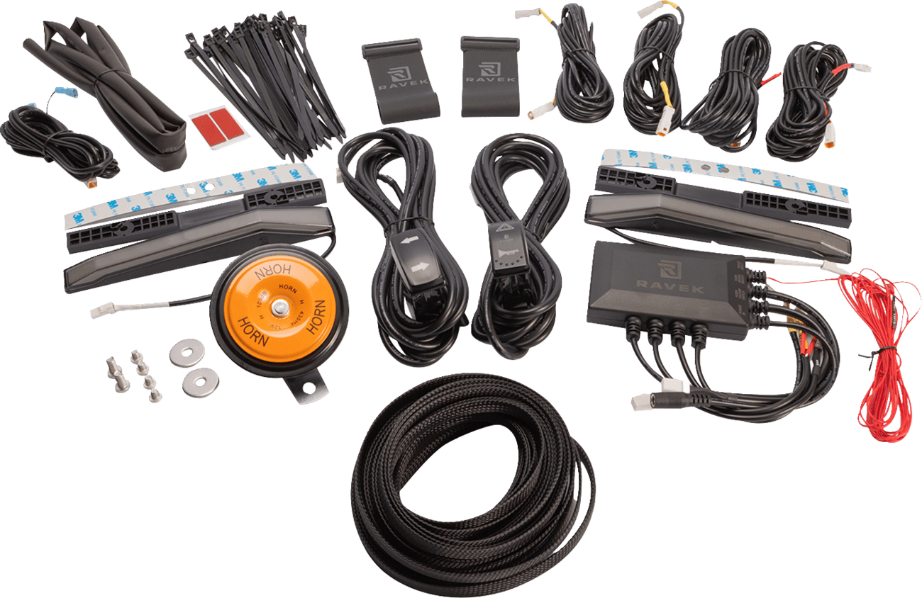 RAVEK 69 - 100 Turn Signal Kit fits 2019 - 2024 Yamaha Wolverine X2 & RMAX Models - Moto - House MX