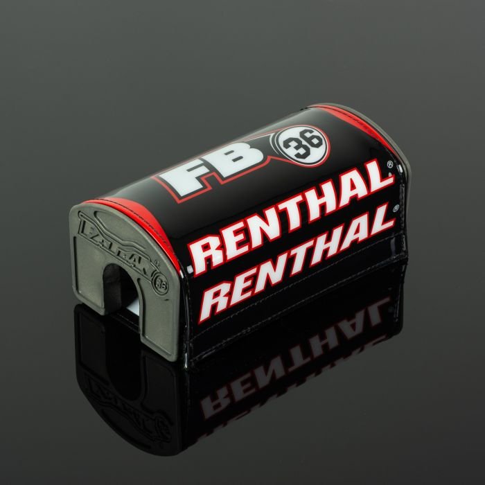 Renthal P335 Fatbar36 Handlebar Pad Black White Red - Moto-House MX