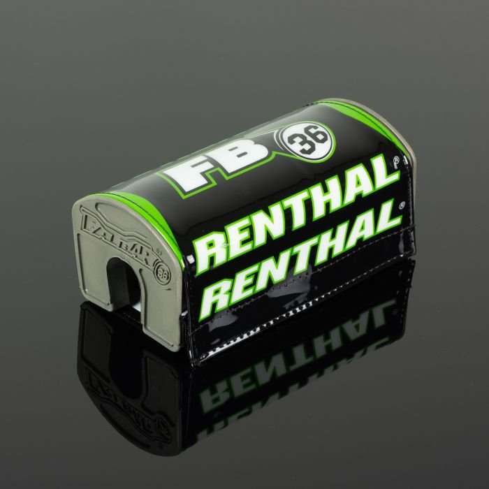 Renthal P345 Fatbar36 Handlebar Pad Black Green — Moto-House MX