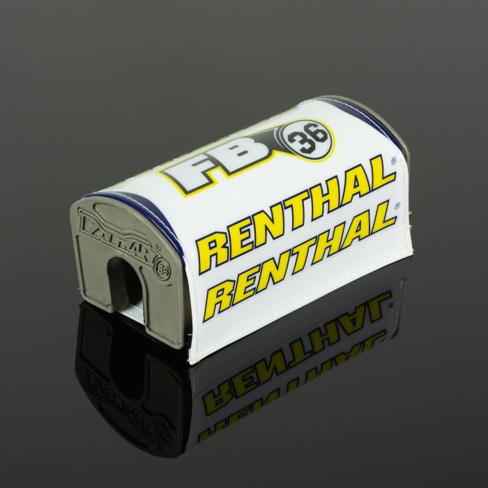 Renthal P348 Fatbar36 Bar Pad White Yellow - Moto-House MX
