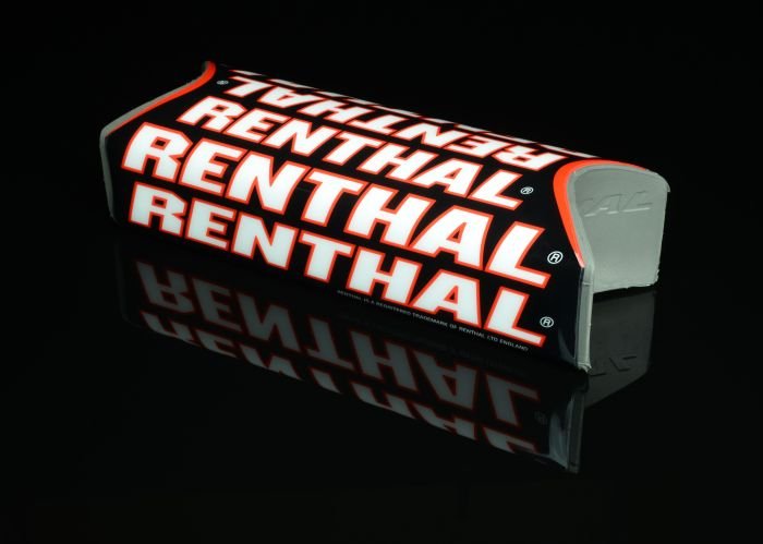 Renthal P311 Team Issue Fatbar Handlebar Pad Black White Red - Moto-House MX