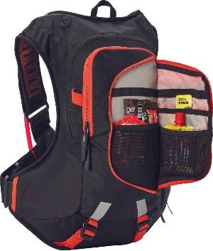 USWE Moto Hydro 8L - Hydration Pack 3.0 Liter - Bounce Free - Carbon Black, Factory Blue, and Factory Orange - Moto - House MX
