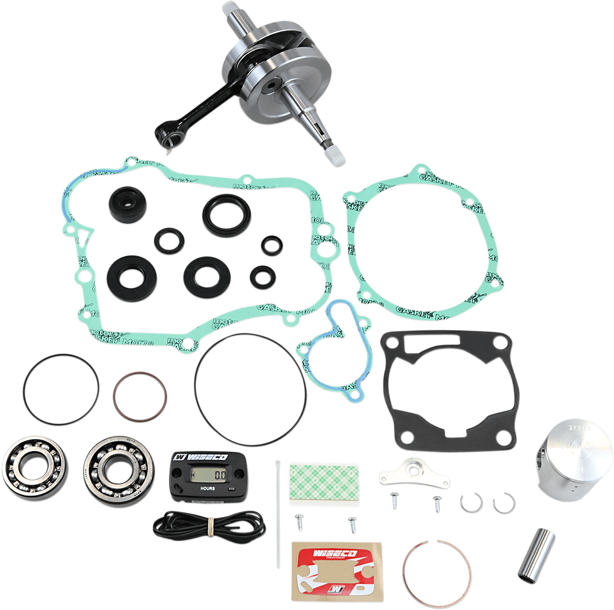 WISECO Engine Rebuild Kit for Yamaha YZ80 PWR122 - 100 - 47.00 mm Crankshaft and Rod Assembly - Moto - House MX