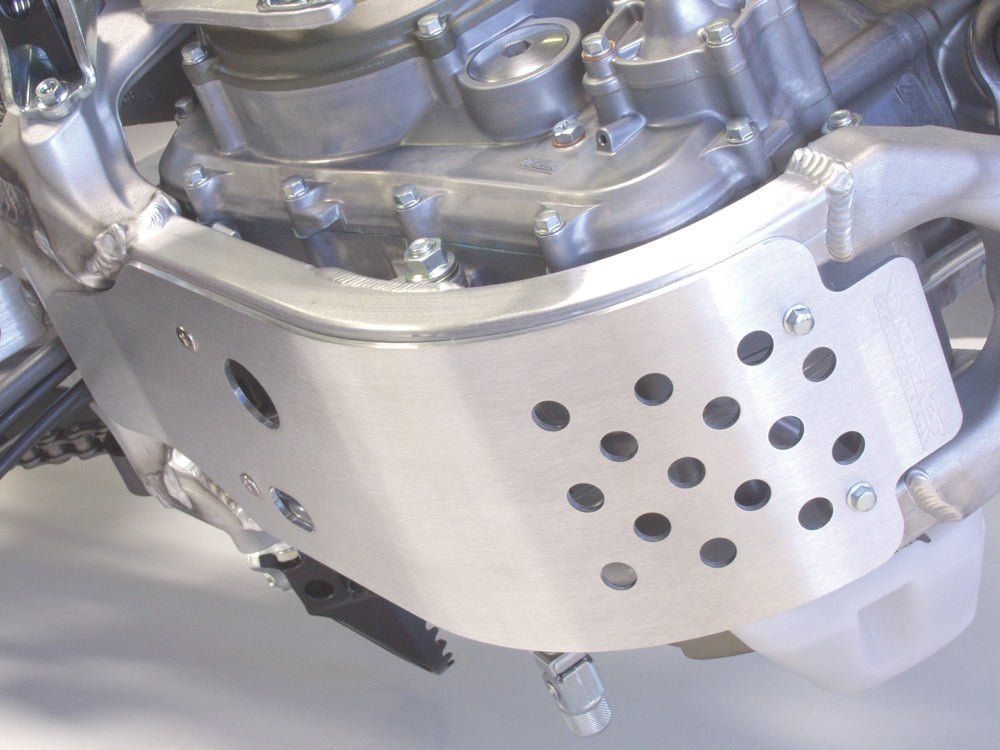 WORKS CNC Aluminum Skid Plate for Honda CRF150R (2007 - 2018) with RIMS Mounting System - Moto - House MX