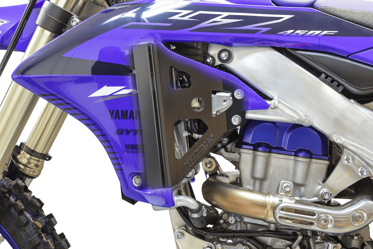 WORKS CONNECTION Yamaha 18 - B269 Radiator Brace Set - Black - Moto - House MX