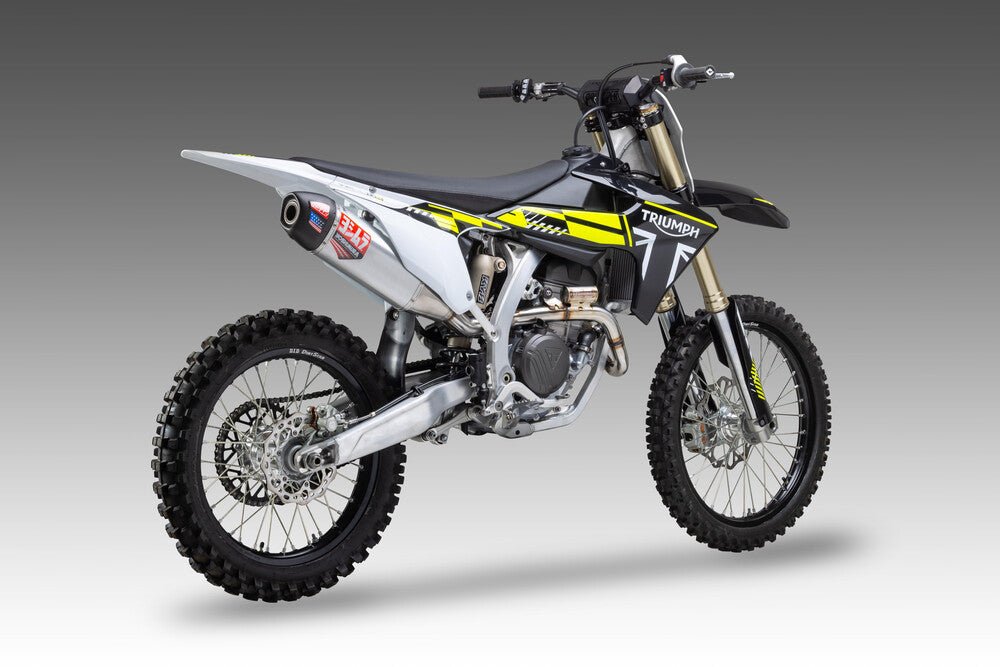 Yoshimura 272500S320 RS - 12 Exhaust Triumph TF250X 24 - 25 End Cap Carbon - Moto - House MX