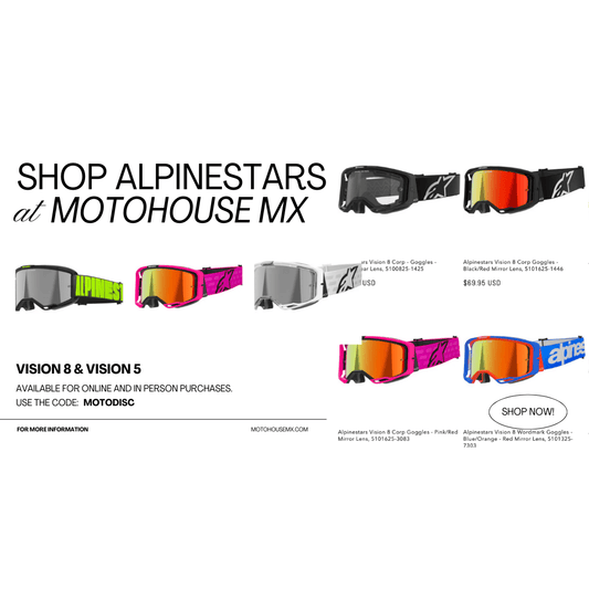 Alpinestars Enters the Goggle Game: Vision 8 and Vision 5 Deliver Top-Tier Performance - Moto-House MX