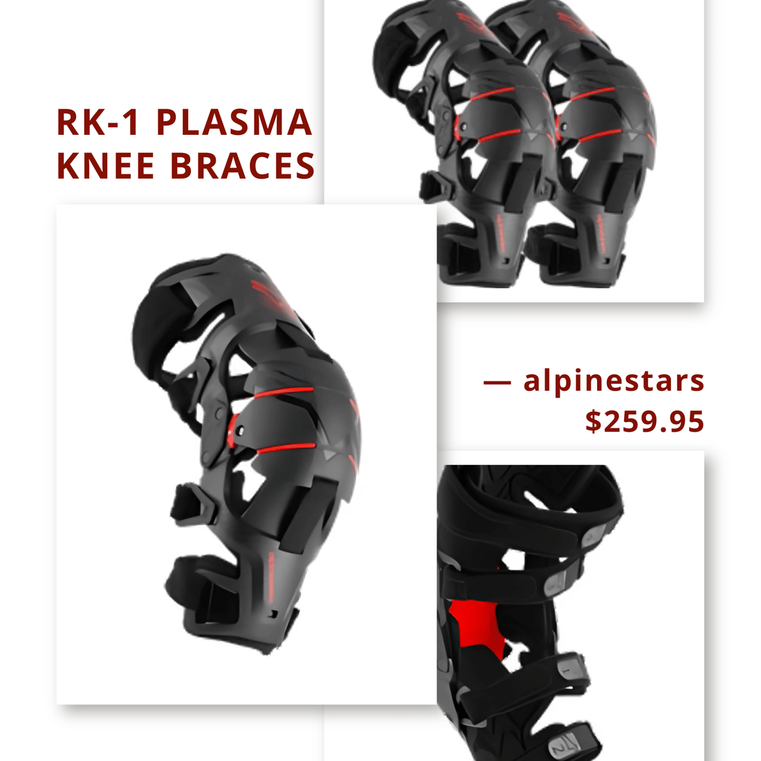 Alpinestars RK-1 PLASMA Knee Braces: The Perfect Entry-Level Motocross Protection - Moto-House MX