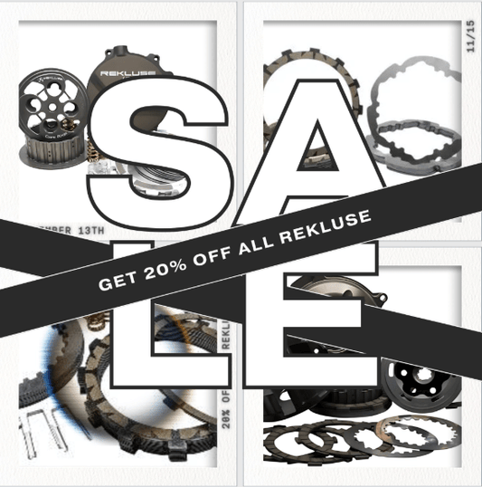 BIG SALE ALERT! 🚨 From 11/13 to 11/15, take 20% OFF all REKLUSE Clutches - Moto-House MX