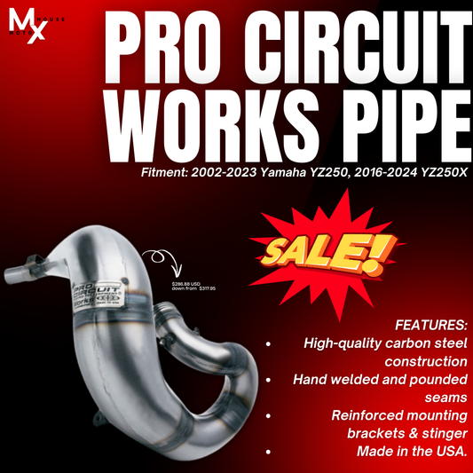 Elevate Your Ride with the Pro Circuit Works Exhaust Pipe for Yamaha YZ250