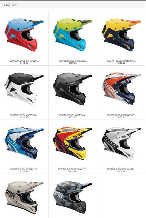 Thor MX New Sector Motocross Helmet at a Great Low Price - Moto-House MX