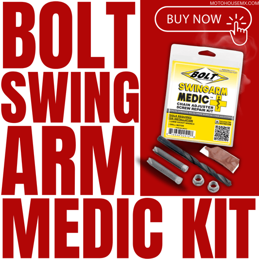 Your Chain Adjuster’s New Best Friend — The BOLT Swingarm Medic Repair Kit - Moto-House MX