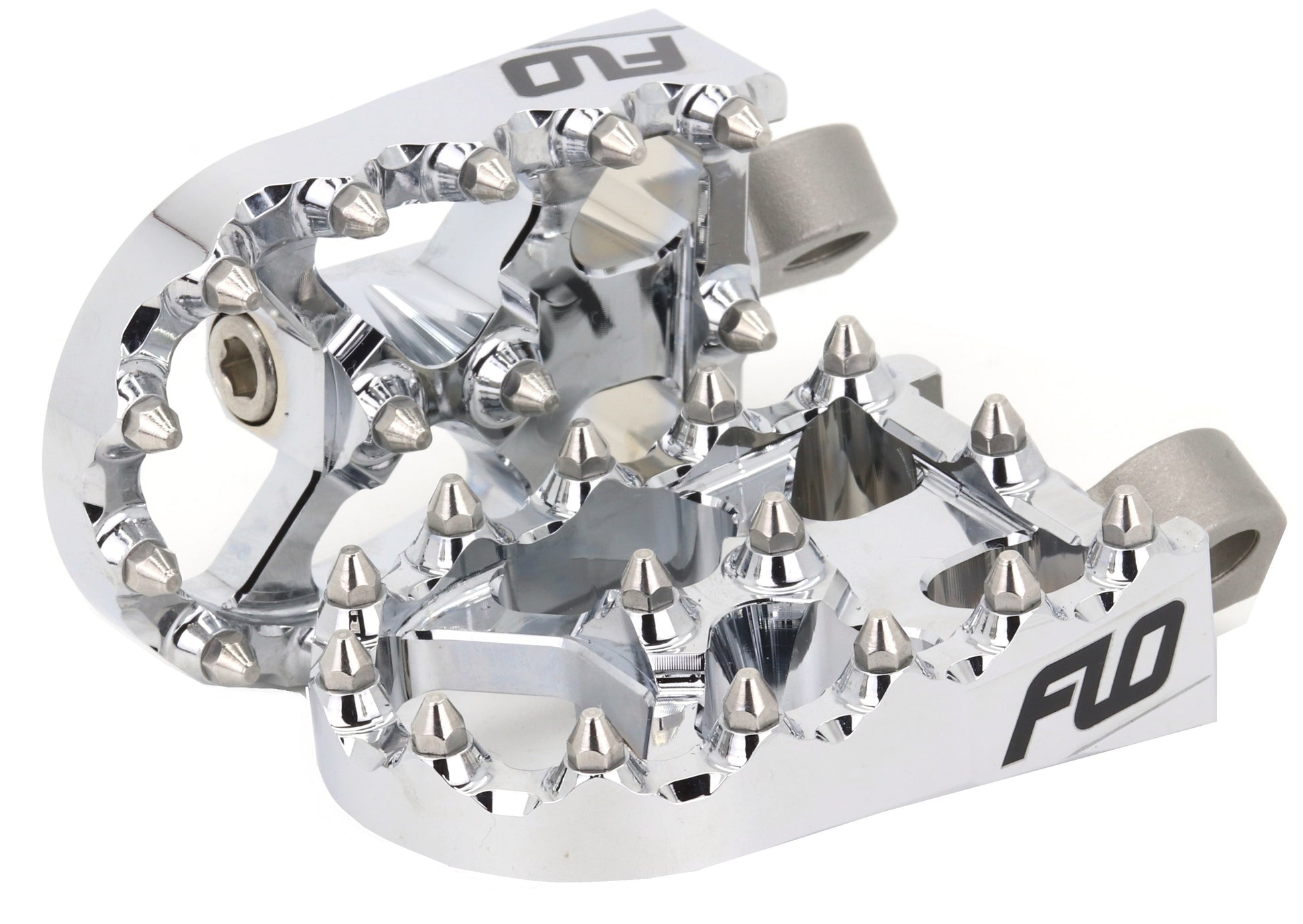 FLO MOTORSPORTS FPEG-800CR 2014-2017 Harley Davidson XL1200T Super Low Touring Moto Style Footpeg Set Chrome 2X3.125
