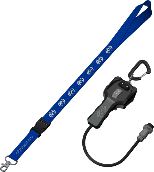 KFI Products ACT-HR black hand-held remote control with lanyard for UTV winch and hydraulic plow actuator operation