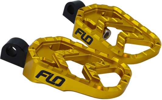FLO MOTORSPORTS V-800GLD 2020-23 Savage Series Footpegs Gold