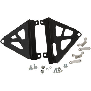 Works Connection Radiator Brace Set –  Black – 2019-2020 Honda CRF450R, CRF450RX, and CRF450RWE