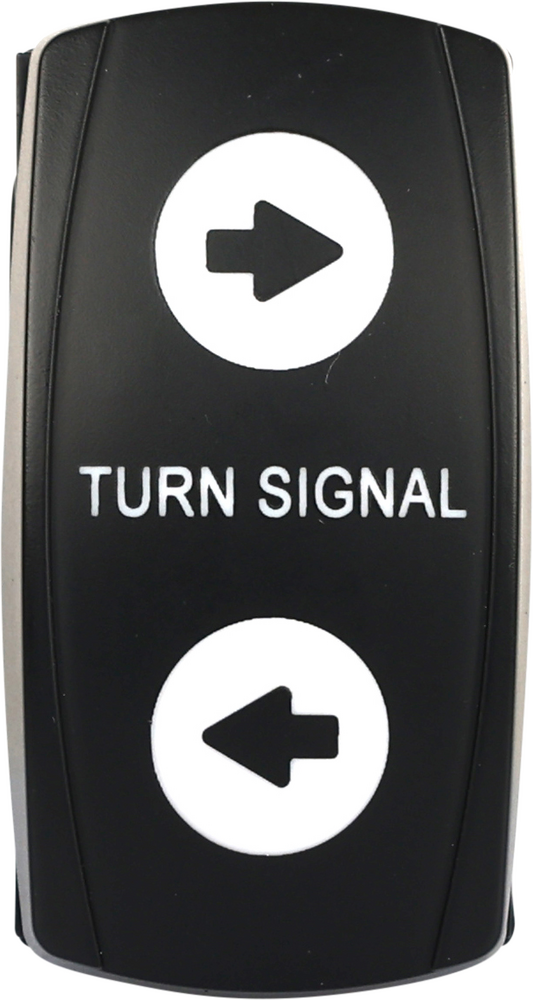 Open Trail Standard Turn Signal Rocker Switch SM106-031 with 3-pin wiring for UTV and ATV models.