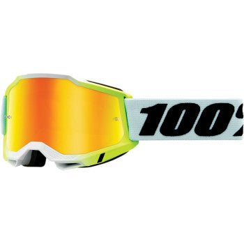 100% Accuri 2 Adult Goggles 50014 - 00015 - Dunder - Mirror Yellow Lens - Moto - House MX