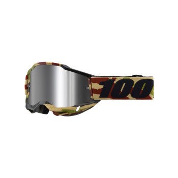 100% Accuri 2 Adult Goggles 50014 - 00021 - Mission - Silver Flash Mirror Lens - Moto - House MX