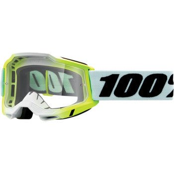 100% Accuri 2 Adult Goggles - Dunder - Clear Lens | Elite Protection & Performance for Motocross Racing & MTB - Moto - House MX