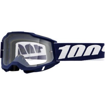 100% Accuri 2 Adult Goggles - Mifflin - Clear Lens | Elite Protection & Performance for Motocross Racing & MTB - Moto - House MX