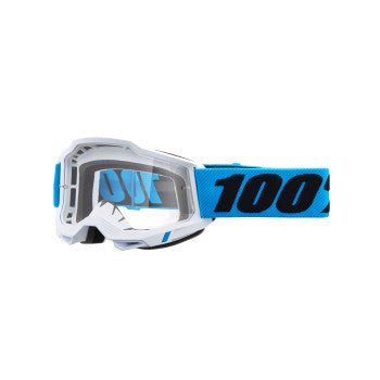 100% Accuri 2 Adult Goggles - Novel - Clear Lens | Elite Protection & Performance for Motocross Racing & MTB - Moto - House MX