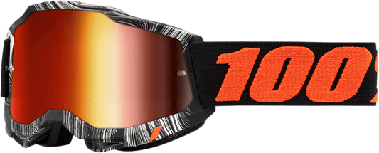 100% Accuri 2 Goggles - Geospace - Red Mirror - Part Number 50014 - 00008 - Moto - House MX