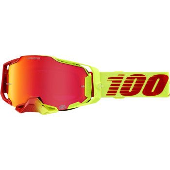 100% Armega Goggles - 50003 - 00003 - Solaris - HiPER Red Mirror Lens - Moto - House MX