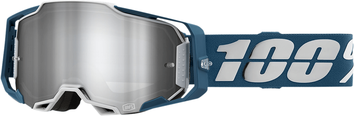 100% Armega Goggles - Albar - Flash Silver 50005 - 00005 - Moto - House MX