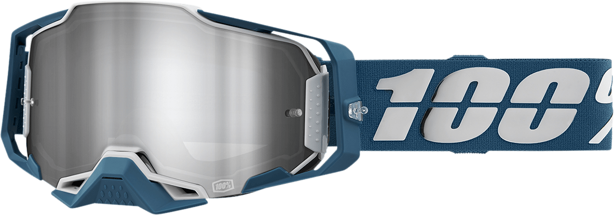 100% Armega Goggles - Albar - Flash Silver 50005 - 00005 - Moto - House MX