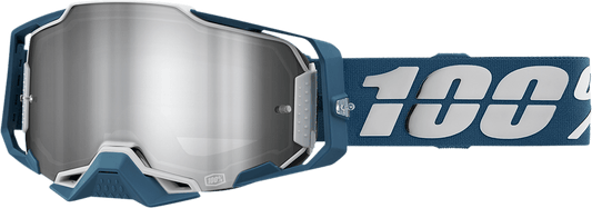 100% Armega Goggles - Albar - Flash Silver 50005 - 00005 - Moto - House MX