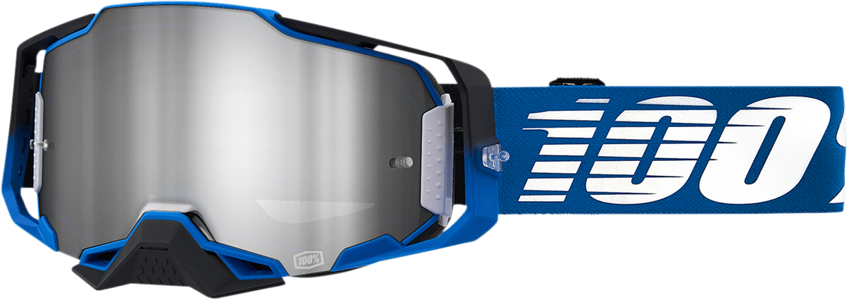 100% Armega Goggles - Rockchuck - Flash Silver 50005 - 00011 - Moto - House MX