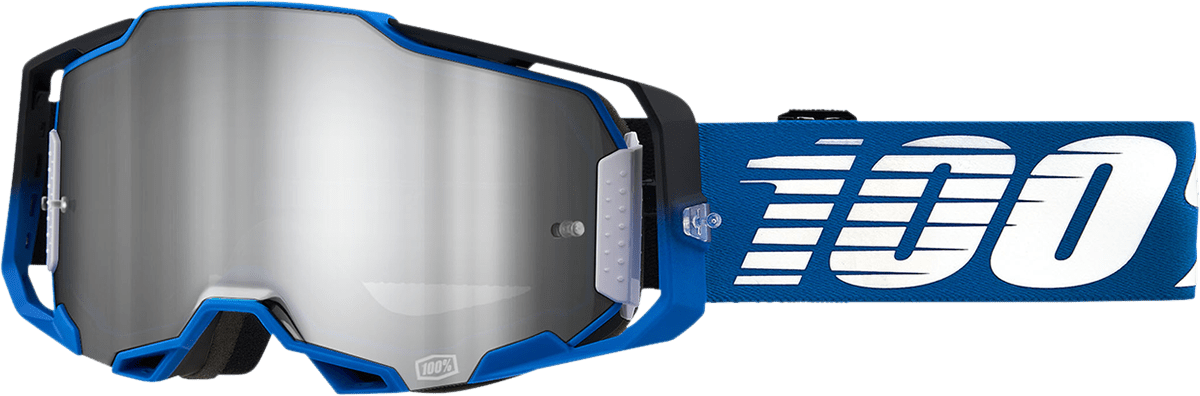 100% Armega Goggles - Rockchuck - Flash Silver 50005 - 00011 - Moto - House MX