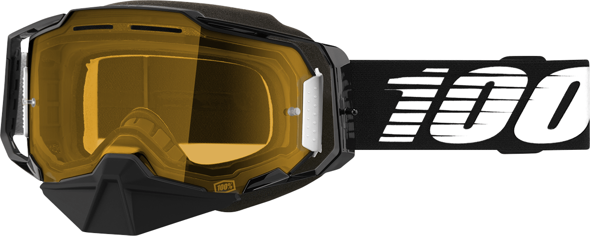 100% Armega Snow Goggles - Black - Yellow 50007 - 00001 - Moto - House MX